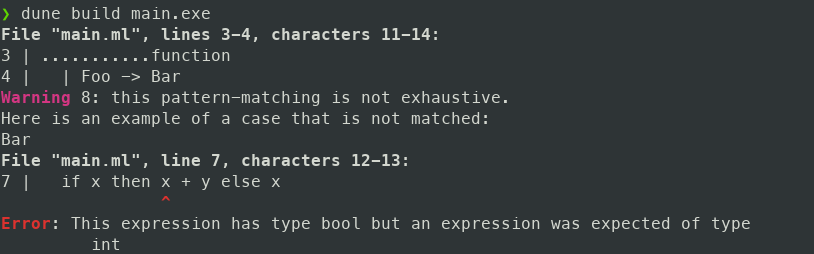 sortie OCaml