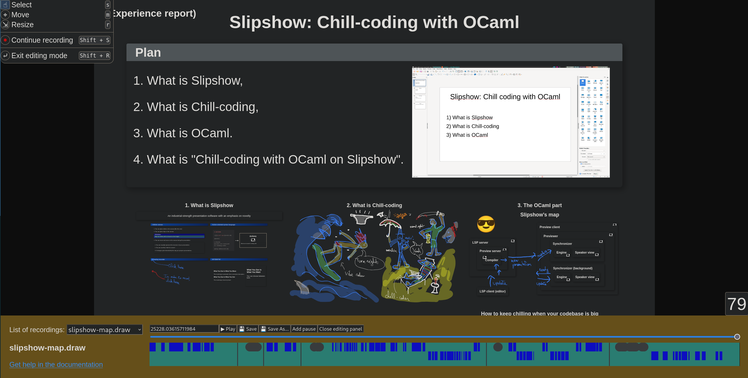 Slipshow overview, from Paul-Elliot's slides